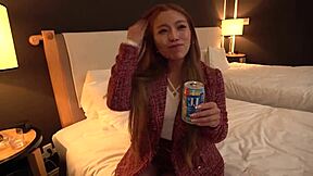 whoa, that tanned gal gets ntr creampied by a stranger then her boyfriend piles on nonstop!