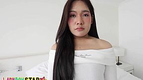 Curvy Ladyboy Bareback Anal POV Doggystyle Monster Cock Facial