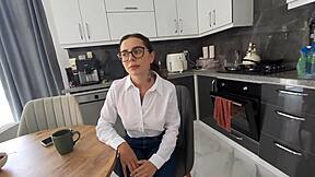 Tore Stepsister's Jeans and Ass Raw!