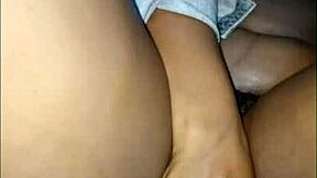 my sexy ebony solo masturbation got way too hot home alone 😩💦 dildo deep!