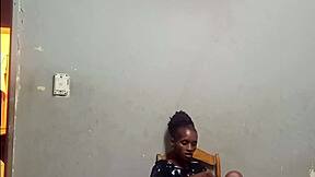 hot slut toys pussy on chair in purple heels