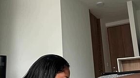 Sloppy Deepthroat on Stepbro's Fat Cock Turns Her On Wild!