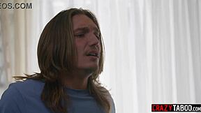 Lulu Chu Catches Stepbro Jerking to Hot Stepmom Milf Action