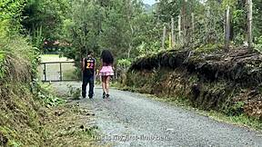 i groped this curvy milf's fat ass in woods... her wild reply!