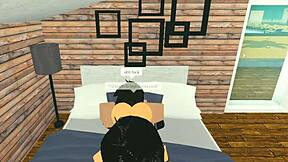 Who wants to eat her juicy ass after Roblox?