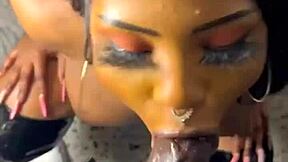 Step Brothers Neighbor Gives Sloppy Blowjob Cumshot