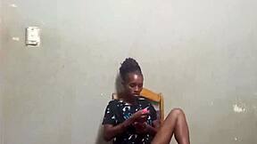 hot slut toys pussy on chair in purple heels