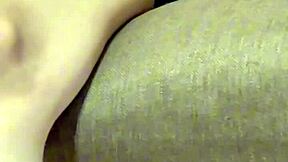 Petite Japanese wife with obscene breasts gets raw creampie in bathroom