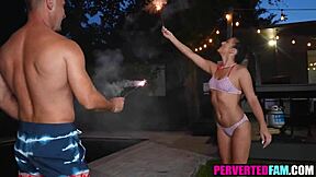 stepdaughter hitting on stepdad hard on fourth of july