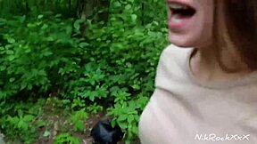 picked up cute park teen for public anal, she swallowed my cum 😏🌳💦