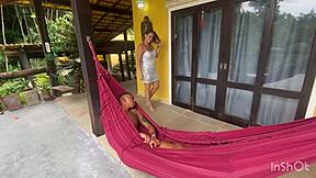 Married blonde sneaks out for open-sky black cock pounding on the net