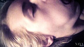 Daddy gives stepdaughter epic blowjob with close-up facial cumshot pov