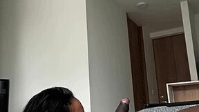 Sloppy Deepthroat on Stepbro's Fat Cock Turns Her On Wild!