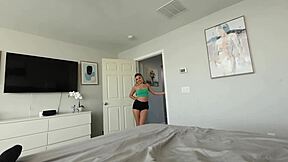 little step sis vanessa marie teases neighbor for tight pussy pounding