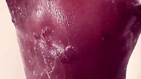 Intense solo shower sprays wet skin