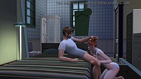 Stepdaughter blows stepdad dirty