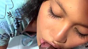 Watch this petite teen fuck black monster cock cum covered