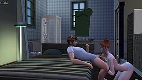 Stepdaughter blows stepdad dirty