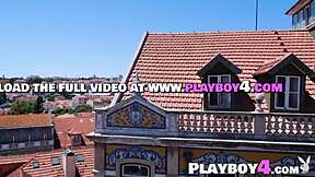 Petite Asian milf model rips lingerie for hot outdoor posing and sensual naked striptease reveal!