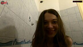 stepsister bath time turns into fuck doll play