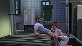 Stepdaughter blows stepdad dirty