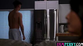 busty brunette milf step aunt bends over for big cock teen fantasy fuck