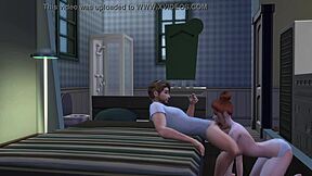 Stepdaughter blows stepdad dirty