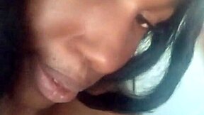 BEAUTIFUL TRANSEXUAL SHOWS OFF HORNY WIFE LA NEFERTITI PERKINS' BIG COCK BODY