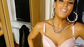 Skinny gf leggings pov sloppy deepthroat swallow rush