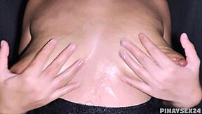 pinay milf squirts creampie from huge cock closeup homemade february heat