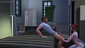 Stepdaughter blows stepdad dirty