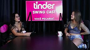 Safada shows off boquete after tinder swing cast with damiana on sheer red