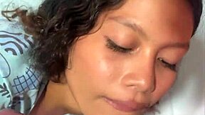 Watch this petite teen fuck black monster cock cum covered