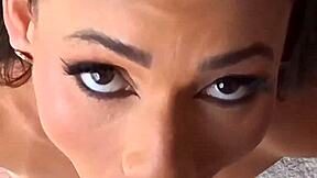 rough tattooed latina gets eaten fucked doggy cowgirl pov all day