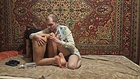 russian skinny anal dildo masturbation homemade toys