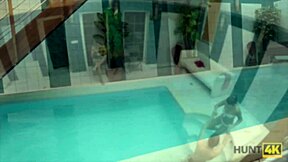 young cuckold watches stranger fuck girlfriend poolside