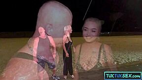 huge tits blonde asian from tuk tuk fuckfest