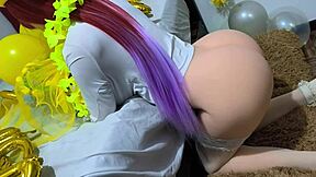 New Year's Bound Hardcore Anal Vaginal Creampie Ritual