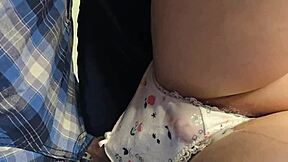 Stranger slips dick under panties on packed japanese train