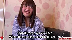 20-year-old chubby japanese virgin gets her fat pussy toys stretched moaning in amateur casting orgasm