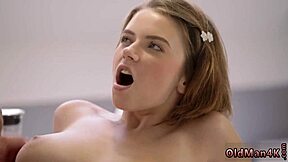 i'm so angry at this old guy but his tongue licks my teen ass perfectly young and deep