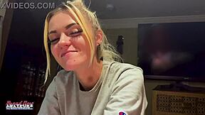 skinny sassy strips naked, rubs tits on cock 😘💦  