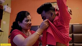 Bengali Boudi's Tight Pussy Bent Over for Cousin Devar's Rough Thrusts