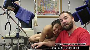 Patient Raya Nguyen Deepthroats Doctor's Cock Then Fucked Missionary POV