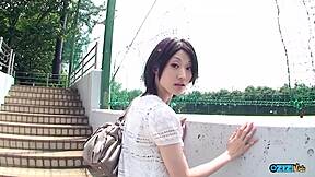 i met this hot asian in a van she sucked my cock deep then showered her big tits and clit