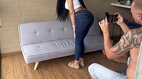 Emotional Bts Fuck With Hot Latina Model Jeans Jacket Deepthroat Ride