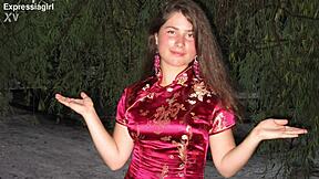 beautiful curvy brunette milf squirts hard from vibrator on juicy pussy