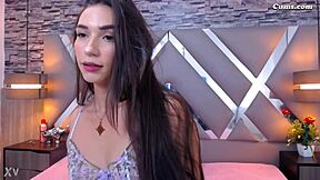 Slim Webcam Tease Shows Off Wet Pussy And Tits Before Masturbating
