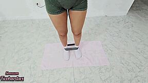 Stepsister Workout Turns Into Creampie Pussy Fuck Session