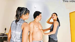 bff anal pounds gf hard in wild threesome romance squirting!